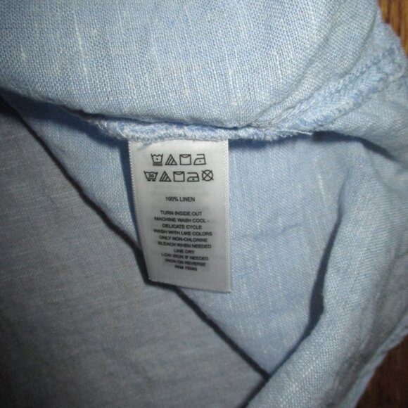 SIGRID OLSEN 100% Linen L/S B/F Blouse - Picture 4 of 7
